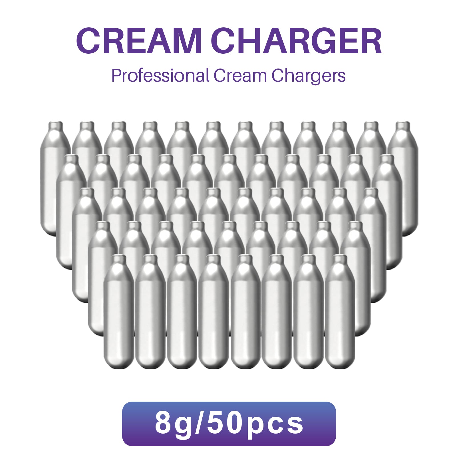 Gassem 8G N2O Whipped Cream Charger, Whip Cream Charger, Original Flavor